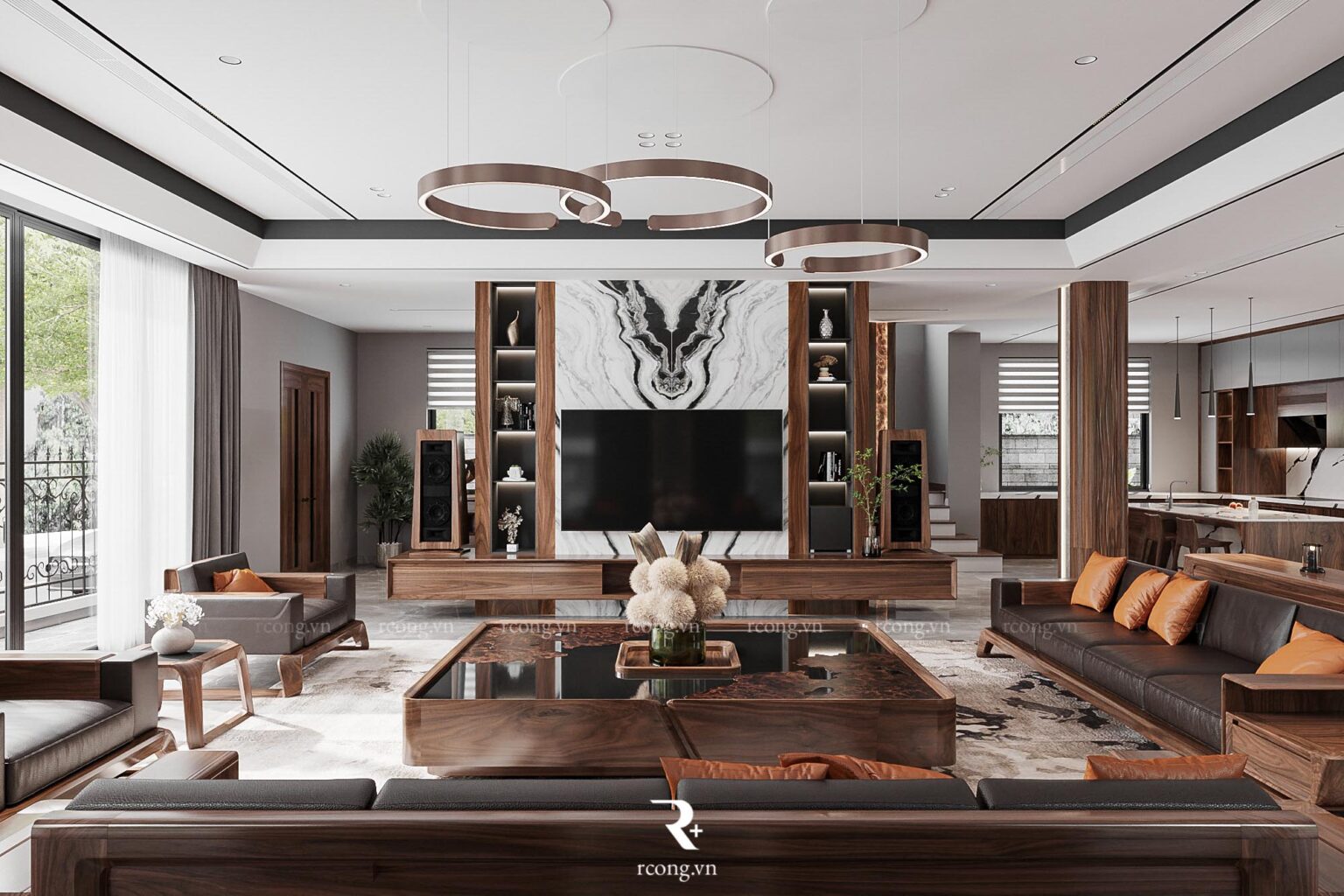 Thiết kế nội thất biệt thự Luxury xa hoa, đẳng cấp